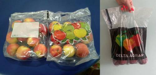 Автоматическая яблочная линия дозации и упаковки яблок в полиэтилен 2,5 - 25 кг